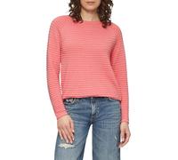 Strickpullover QS, Damen, Gr. S (36), rot (coral rot), Strick, Obermaterial: 65% Polyester, 35% Viskose, casual, regular fit hüftlang, Rundhals, Langarm Rollkante, Pullover, mit Strukturmuster (149067