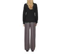 Pullover mit Strukturmuster und V-Ausschnitt S schwarz 2162946.9999.S
