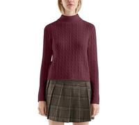 Pullover mit Zopfmuster S rot 2173025.3900.S