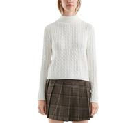 Pullover mit Zopfmuster M creme 2173025.0200.M