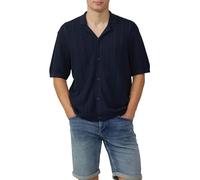 Regular Fit: Gestricktes Resorthemd mit Struktur XL blau 2171001.5884.XL
