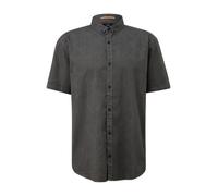 Regular Fit: Gewaschenes Hemd mit All-over-Print XL schwarz 2164608.99A0.XL