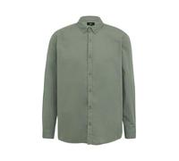 Regular Fit: Gewaschenes Twillhemd mit Logostickerei XL grün 2165091.7380.XL