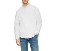 s.Oliver Hemd QS Regular Fit Langarm - Gewaschenes Twill mit Logostickerei Weiß M