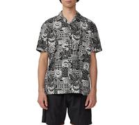 QS Resort Fit: Baumwollhemd mit All-over-Print