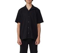 Resort Fit: Hemd aus Waffelpiqué XL schwarz 2173538.9999.XL