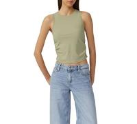 Ripptop mit seitlicher Raffung | QS x Vanessa Mai M olive 2173769.7297.M