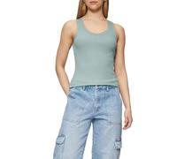 QS Ripptop mit Spitze am Ausschitt salbeigrün S