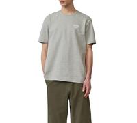 QS Rundhals T-Shirt in Schwerer Jerseyware mit Frontprint