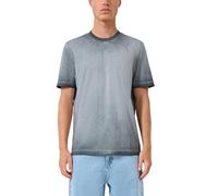 QS Rundhals-T-Shirt mit Wascheffekt im Relaxed Fit