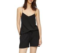 Bluse aus Satin mit V-Neck 34 schwarz