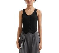 Schmal geschnittene Weste aus Interlockjersey 42 schwarz 2170494.9999.42