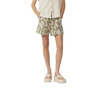 Q/S designed by - Shorts aus Musselin grün/beige - Gr. - 36