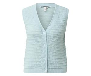 qs - Strickjacke blau - Gr. - S