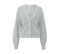 QS Melierte Strickjacke aus Baumwollmix
