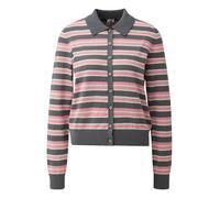 qs - Strickjacke mehrfarbig/grau/pink - Gr. - XS
