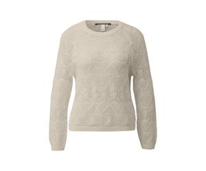 qs - Strickpullover beige - Gr. - XL