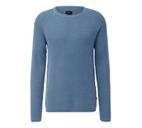Grobstrickpullover mit Wascheffekt und Rollkante L blau 2170367.6245.L