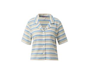 qs - Strickpullover mehrfarbig/blau - Gr. - L
