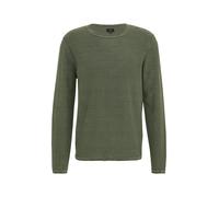s.Oliver Gewaschener Strickpullover mit Rollkante Grün XXL