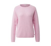 s.Oliver Strickpullover QS Viskosemix Rundhals hüftlang mit Strukturmuster Damen Gr. L (40) hellrosa