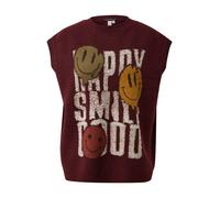 qs - Strickpullover rot|mehrfarbig - Gr. - S