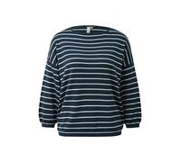 qs - Strickpullover weiß|blau - Gr. - S