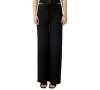 Strukturierte Wide Leg 42 schwarz 2179922.9999.42