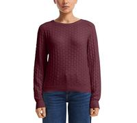 s.Oliver Strukturierter Strickpullover 2172608.3900 Rot Langarm XS