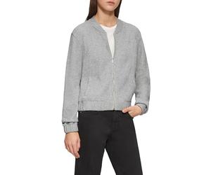 QS Sweatblouson mit Piqué-Struktur und Glitzereffekt
