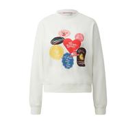 qs - Sweatshirt creme|mehrfarbig - Gr. - M