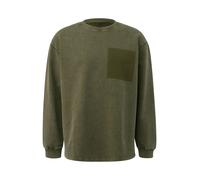 QS Gewaschenes Sweatshirt mit Kontrast-Detail