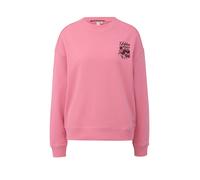 Q/S designed by - Sweatshirt mit Print pink - Gr. - M