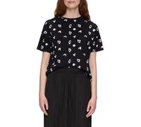 QS T-Shirt aus Baumwolle mit All-Over-Print im Loose Fit