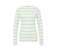 Schmales Ringelshirt mit Rundhalsausschnitt L creme|grün 2162933.65G0.L