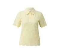 Leicht transparentes Poloshirt aus Spitze XS gelb 2179973.1101.XS