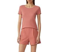 T-Shirt mit Ajour-Muster XL Orange 2167409.2080.XL