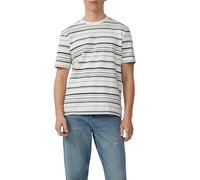 QS T-Shirt mit Streifen aus schwerem Jersey