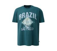 T-Shirt mit Frontprint XXL petrol 2180881.67D0.XXL