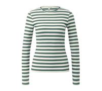 Langarmshirt QS, Damen, Gr. XL, ecru sagegrün, Obermaterial: 97% Baumwolle, 3% Elasthan, casual, Shirts (26170846-XL) ecru sagegrün