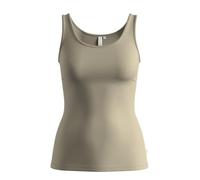 QS Top aus Baumwolljersey helles olivgrün M