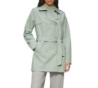 QS Kurzer Trenchcoat aus Baumwolle mit Gürtel salbeigrün S