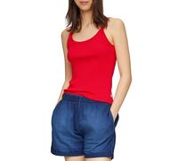 QS Verkürztes Slim-Fit-Top mit Rippstruktur