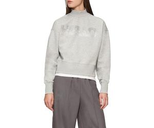 QS Verkürztes Sweatshirt mit Stehkragen und Strass-Wording