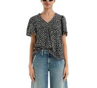 Viskose Bluse mit All-over-Print 44 schwarz 2169377.99A0.44
