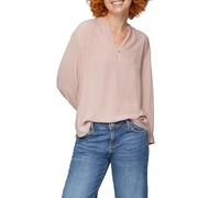 Viskose-Crêpe-Bluse mit 3/4 Arm 34 Rosa