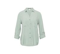 QS Viskosebluse mit Turn-up und aufgesetzten Taschen salbeigrün 32