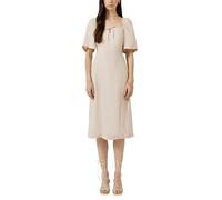 Viskosemix-Kleid mit Smok-Detail 42 beige 2180180.9300.42