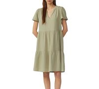 QS Volantkleid aus Musselin hellgrün 36