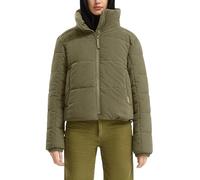 Steppjacke QS, Damen, Gr. S, olive, Cord, Obermaterial: 100% Polyester. Futter: 100% Polyester, unifarben, gerade hüftlang, Rundhals, elastischer Bund, Jacken, kurz, aus Cord und mit Stehkragen (72129